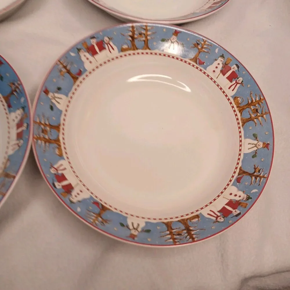 4 Coupe Soup Bowls Debbie Mumm Sakura 7